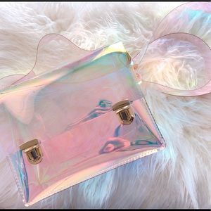 New! Mermaid Iridescent Rainbow AB Satchel Bag!